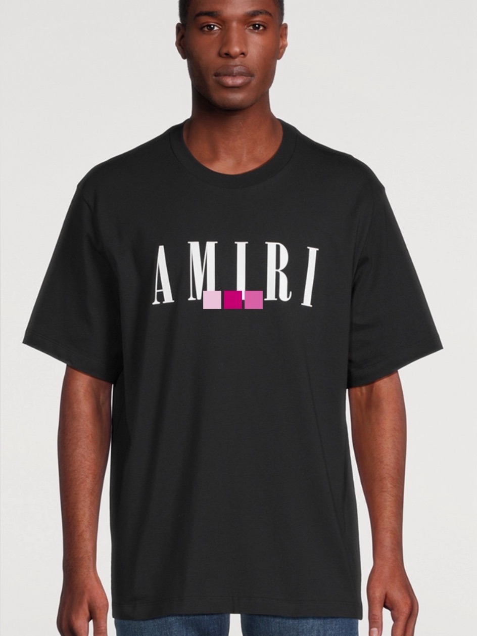 Amiri Black 100% Cotton Core Logo T-Shirt Medium